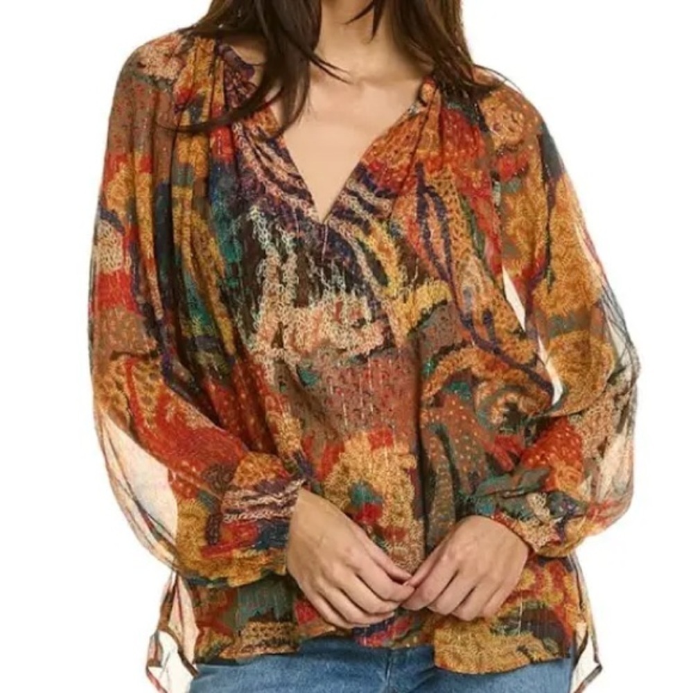 A.L.C. Dana Silk Blend Top Sz-2